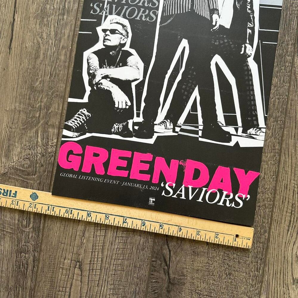 Green Day Saviors Album Record Listening Party Exclusive Music Promo Poster - Picture 6 of 6